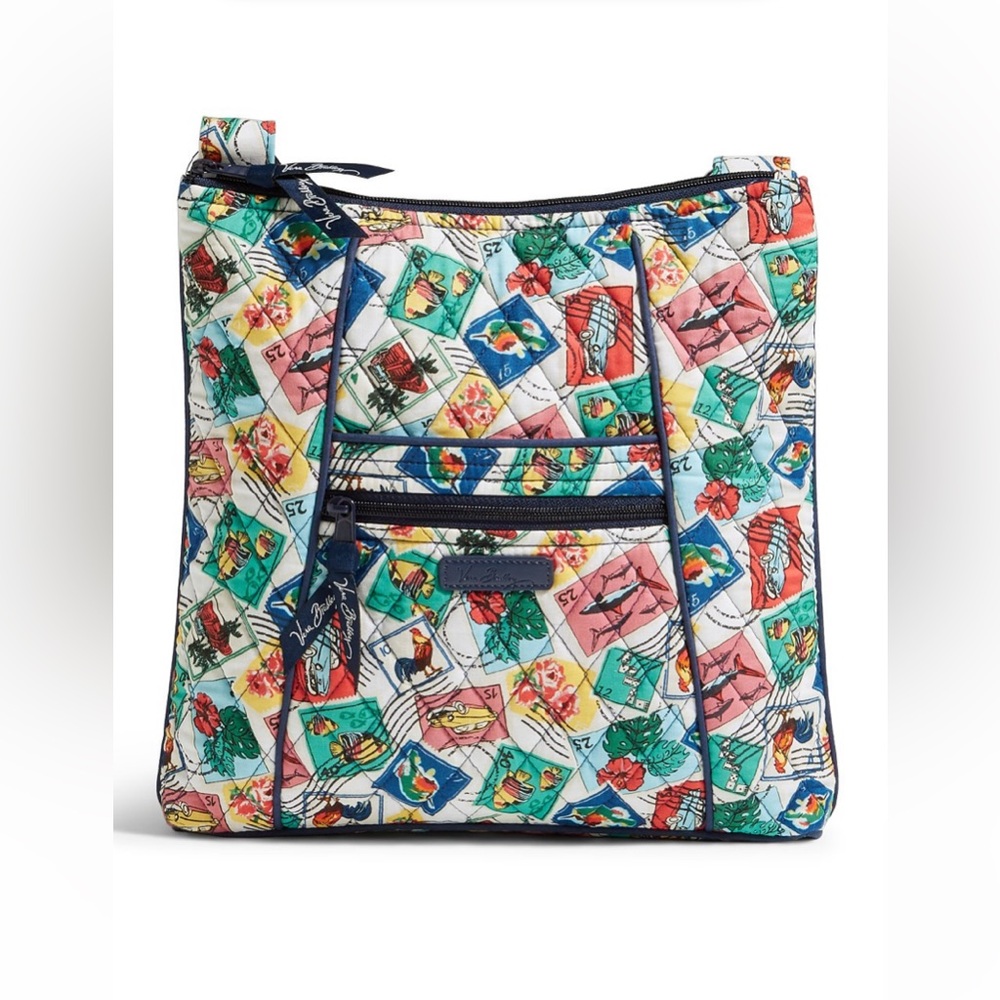 Vera Bradley Cuban Stamps Hipster postage stamp Crossbody bag